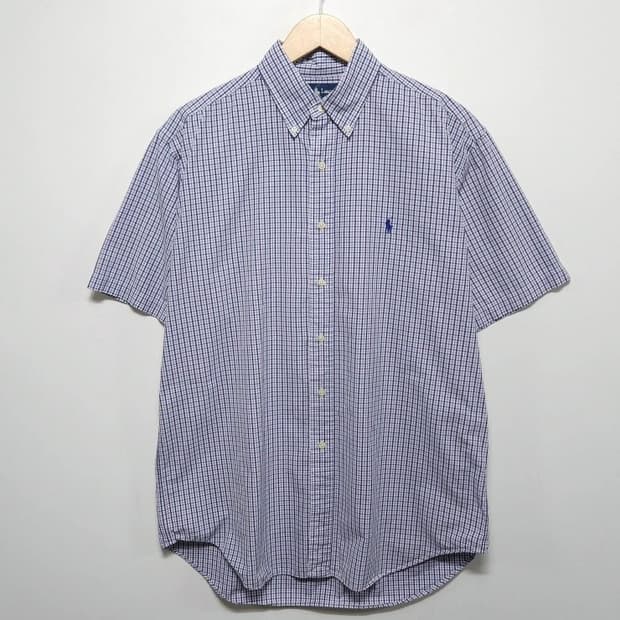105 POLO 폴로 랄프로렌 반팔 체크 셔츠