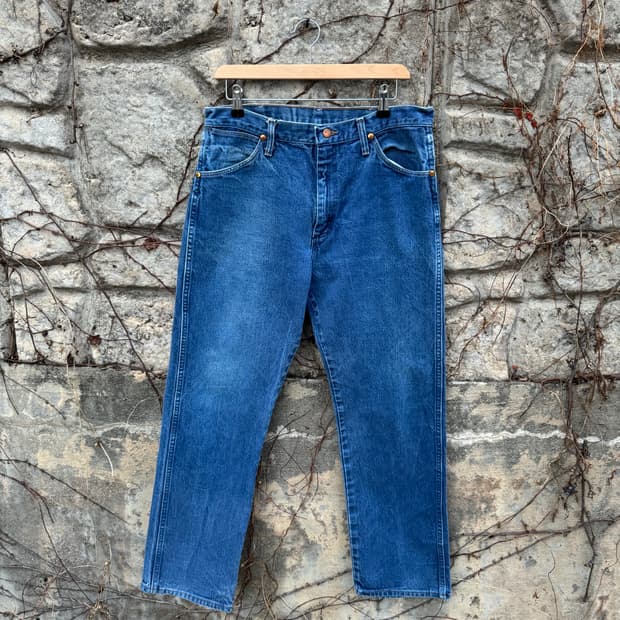 90s 랭글러 usa 빈티지 13mwz 카우보이컷 웨스턴 데님 팬츠