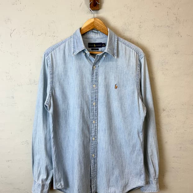 폴로랄프로렌 데님 샴브레이 셔츠