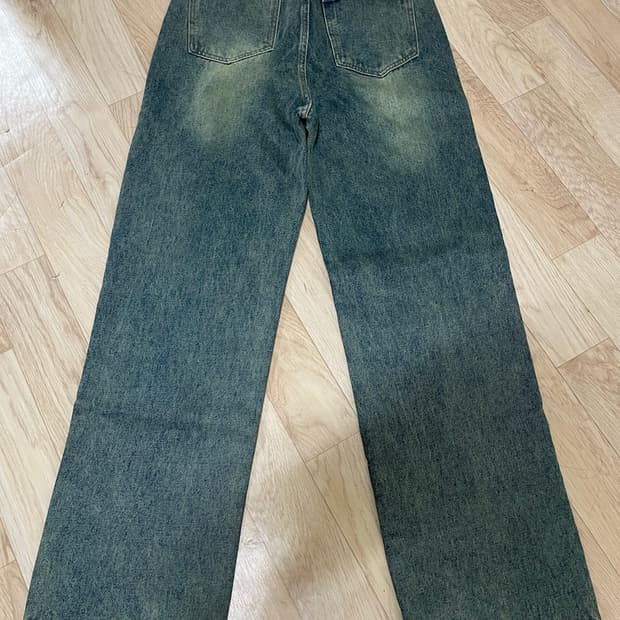블랙업 데님 팬츠