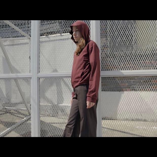 머듈) 후드 집업 3size 버건디