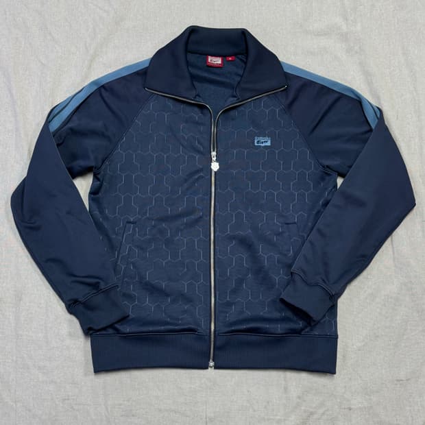 오니츠카타이거 패턴 사이드라인 트랙탑 져지 XL 