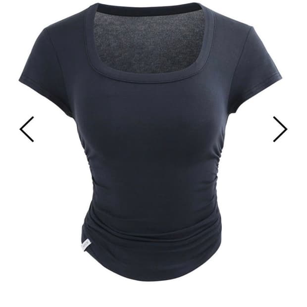 킴서울 인러브 셔링티 화이트 in love shirring tee