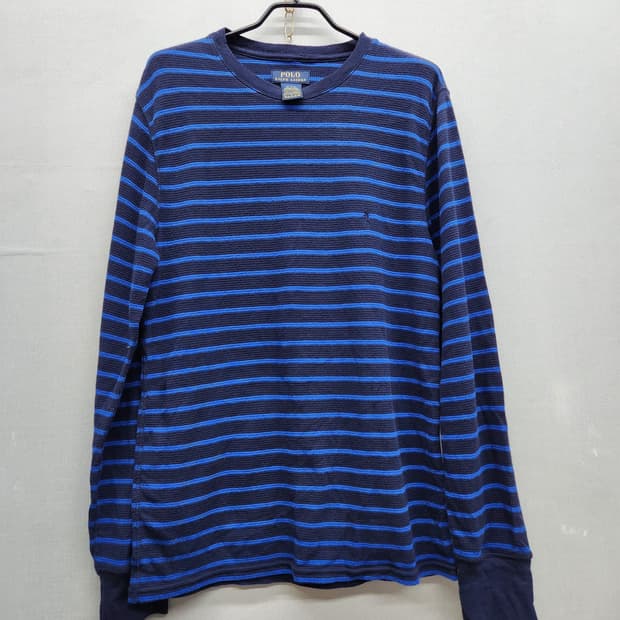 폴로랄프로렌 로고 스트라이프 와플 긴팔 롱슬리브 M(M)남여공용