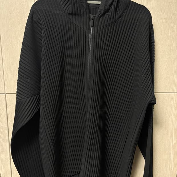 옴므플리세 후드집업 블랙 3사이즈