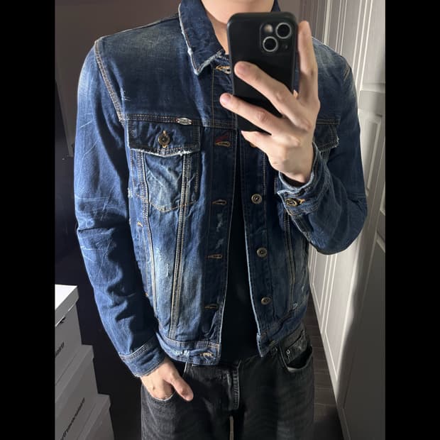 [M] BUCKAROO 버커루 디스 데님 청자켓