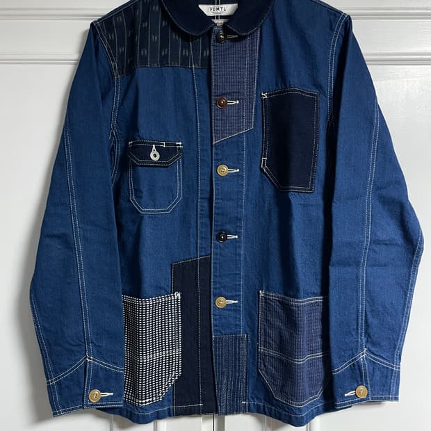 FDMTL Patchwork Coverall Rinse Indigo 3