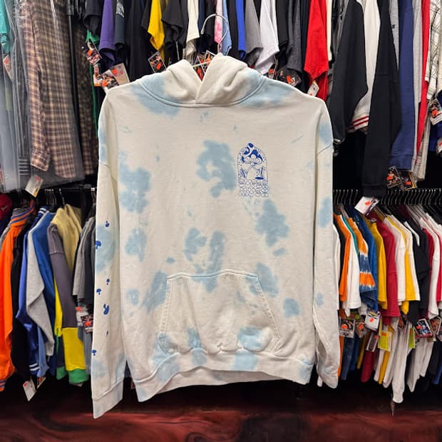 2022년 빈티지 Super Blue tie dye hoodie