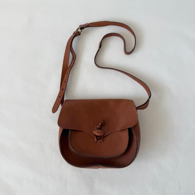 Pre owned 레더 크로스백