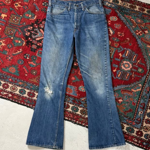 80's USA Made 빈티지 리바이스 684 벨바텀 부츠컷 오렌지탭