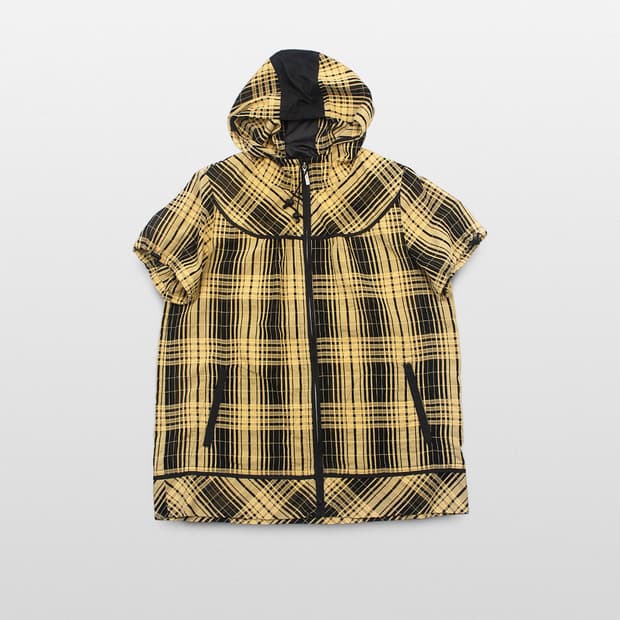 KANSAI BIS Check Hood Half Sleeve Zip Ja