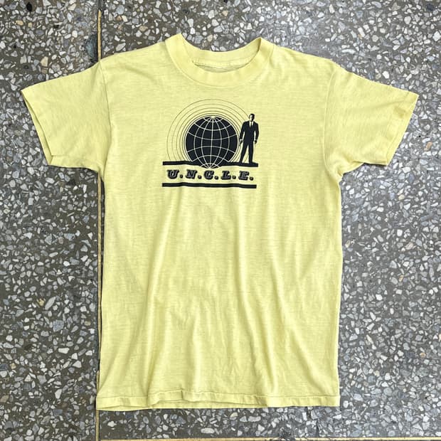 80s USA 맨 프롬 엉클 빈티지 싱글스티치 티셔츠 M
