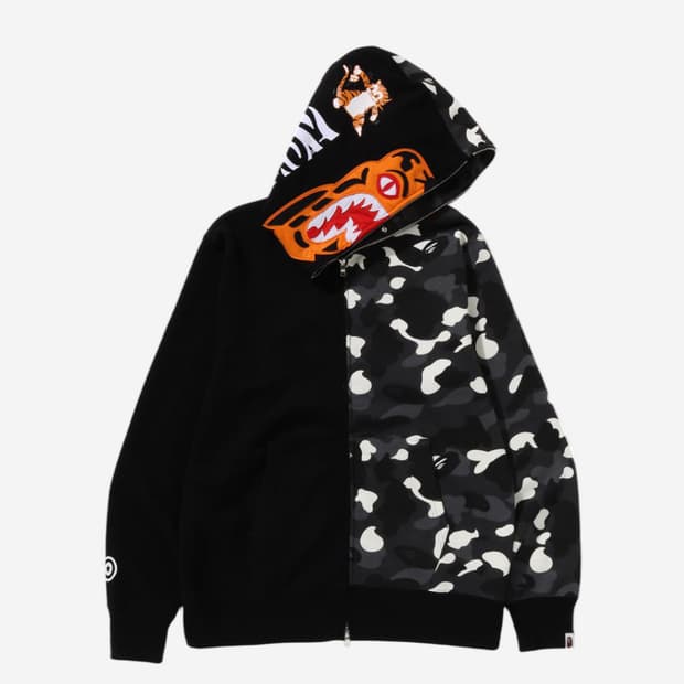BAPE City Camo Tiger Shark Full Zip Hood