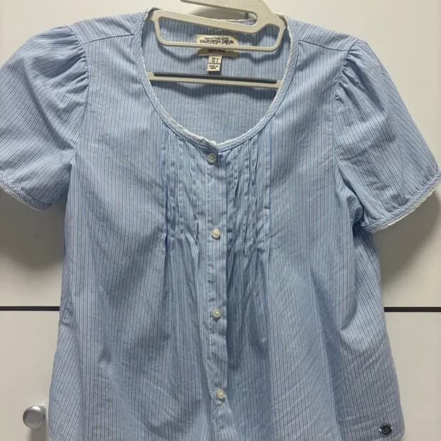  후아유 반팔 블라우스 셔츠