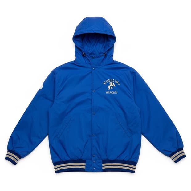 90s USA 나일론 바시티 자켓 블루 XL