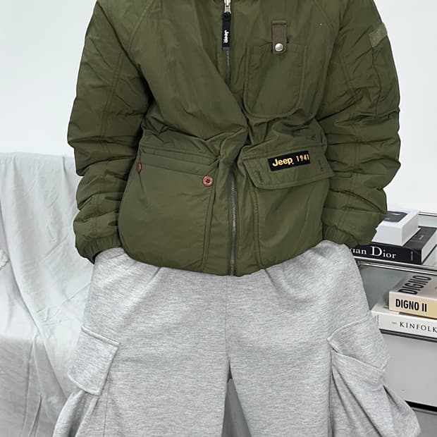 지프 리버시블 쉐르파 야상 자켓 L