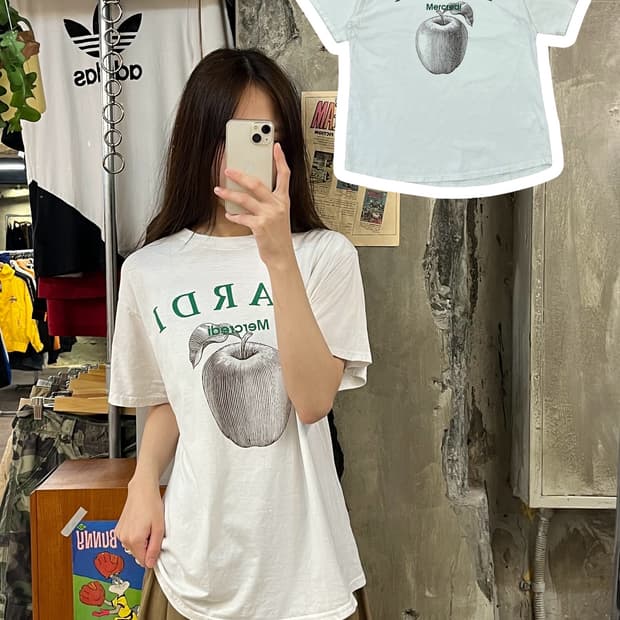 마르디 메르크디 반팔티 화이트 M #csz647