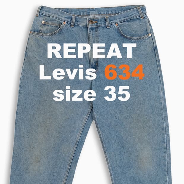 리바이스 634 오렌지탭 90s 35 사이즈 OR6343601