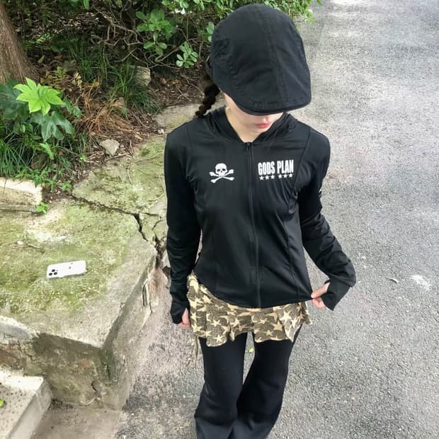 Gods plan 집업 빈티지 펑크