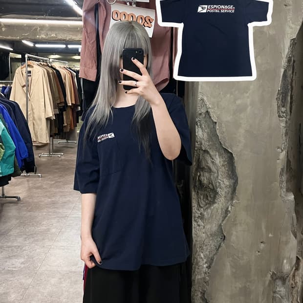 에스피오나지 반팔 티셔츠 딥네이비 L #csz3290