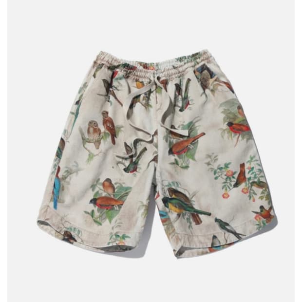 lcbx bird print 버뮤다 팬츠 (2)