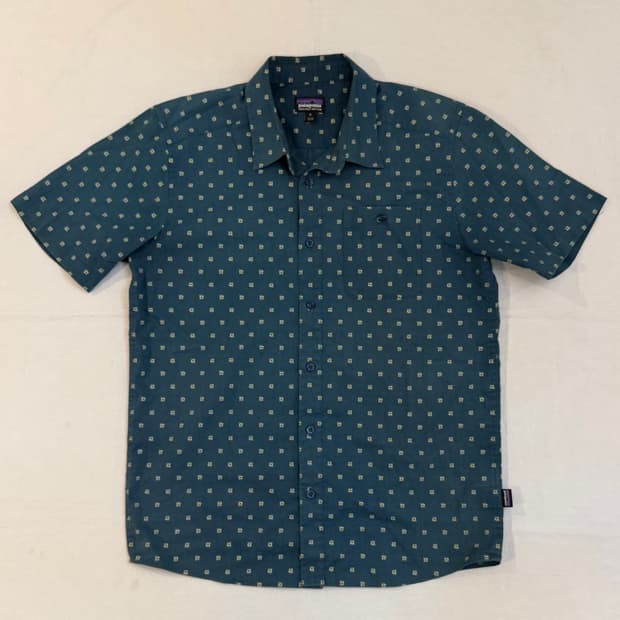 파타고니아 오가닉 코튼 고투 셔츠 에메랄드 하와이안셔츠