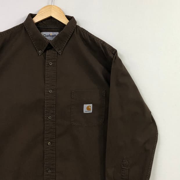 Xxl 칼하트 브라운 워크 셔츠