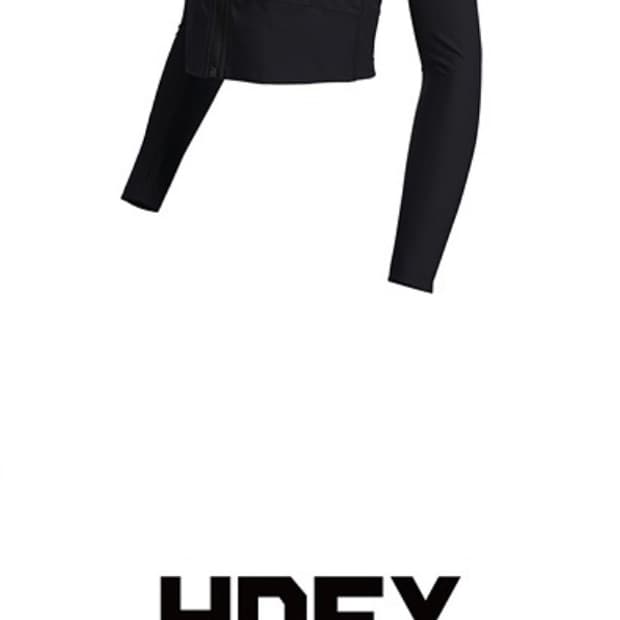 hdex 우먼스 액티브 크롭 자켓 블랙