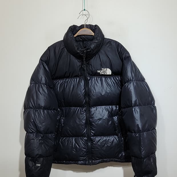 (XL) 노스페이스 거위털 눕시패딩 점퍼 블랙 700 구스다운 자켓 