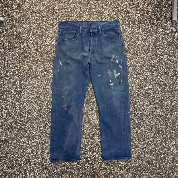 리바이스 501 더티 에이징 스트레이트 진 (32)  