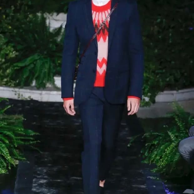 H&M X ERDEM 콜라보 울 체크 슬랙스