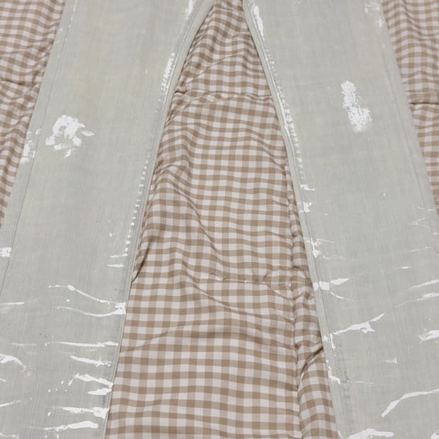 디올옴므 09aw 페인트 데님 30