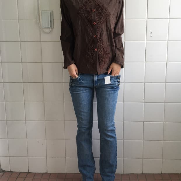 Patch point shirt jacket