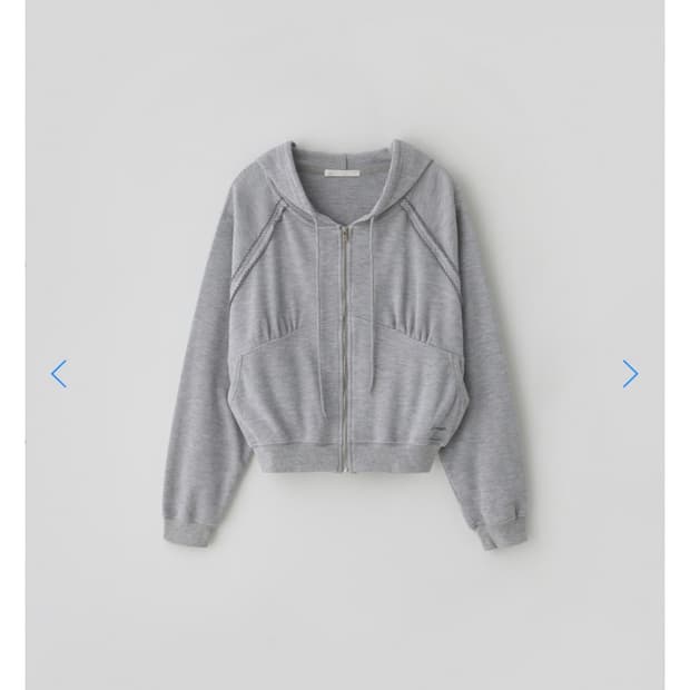 타낫 T/T Essential waffle hoodie (gray)