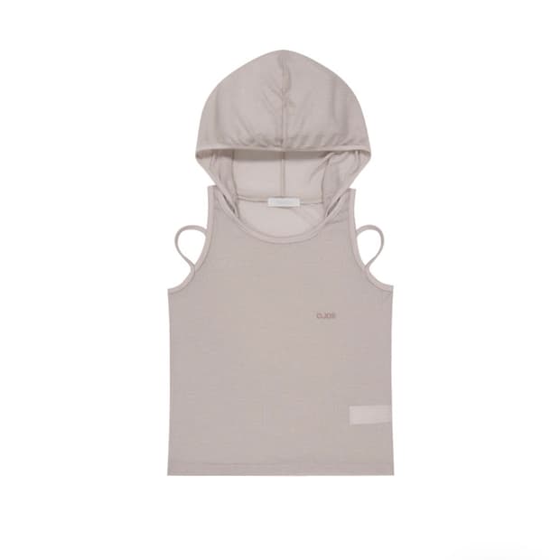 오호스 Rib hood sleeveless Pink 3사이즈