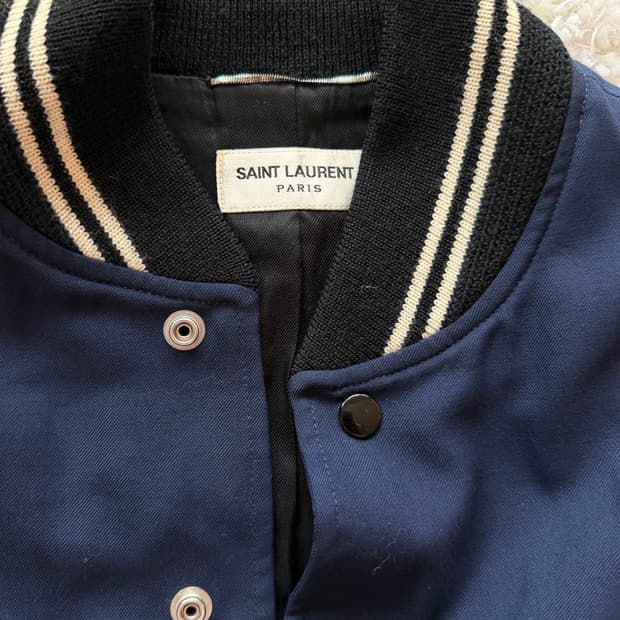 생로랑 테디 바시티 자켓 48