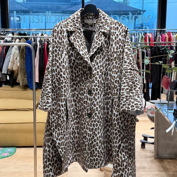 스텔라 매카트니 레오파드 나일론 혼방 코트 