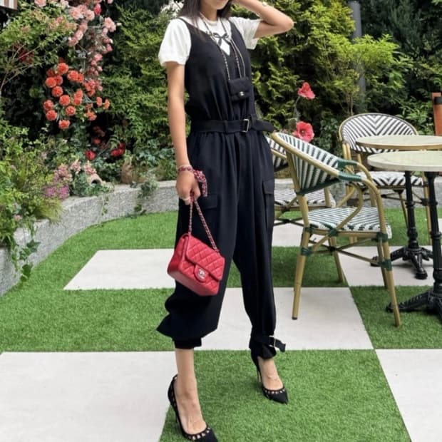 (55)넘버프로젝트 300 슬리브리스 점프수트