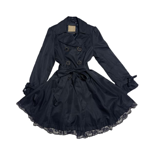 갸루/오네갸루/고스로리/고스고딕/나나깔 트렌치 코트