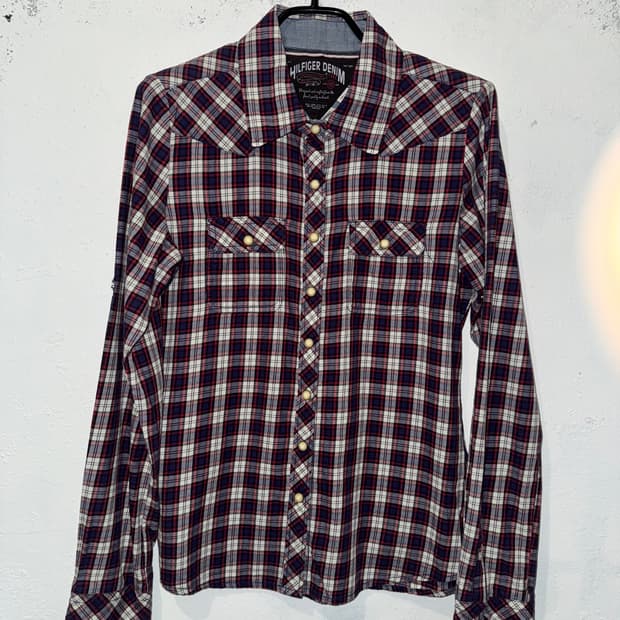 타미힐피거 체크 셔츠
