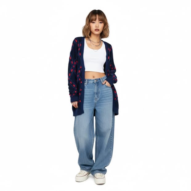 타미힐피거 가디건