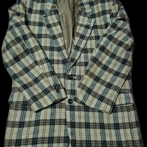 빈티지 체크 블레이저 스포츠자켓 L 사이즈