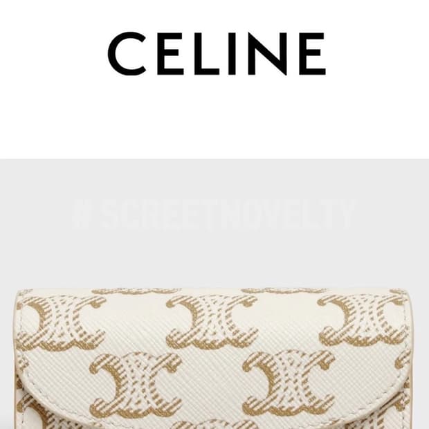 셀린느 트리옹페 쥬얼리 케이스 아이보리