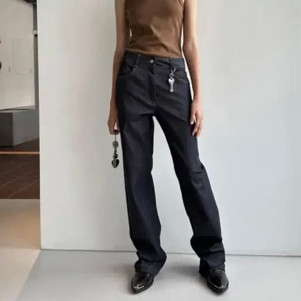 로우클래식 스트레이트 핏 데님 S