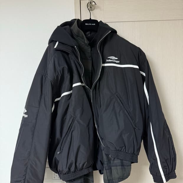 발렌시아가 3b 아이콘 레이어드 자켓