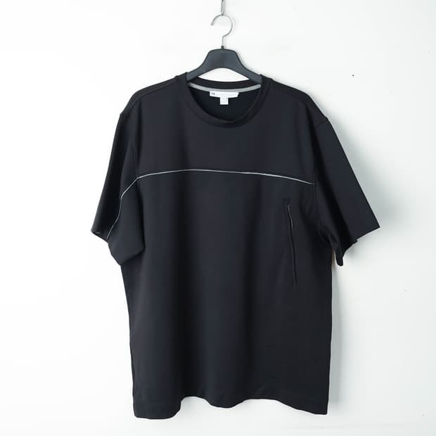 110/Y-3 아디다스 블랙로고 지퍼 반팔티 