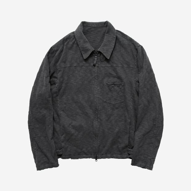 [3] 폴리테루 슬럽 집 자켓 차콜