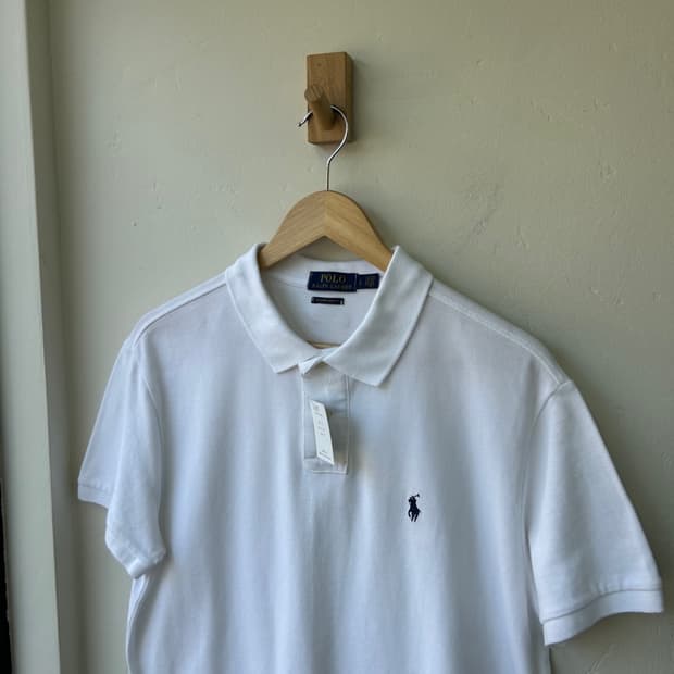 16707 - 폴로 랄프로렌 화이트 반팔 카라티