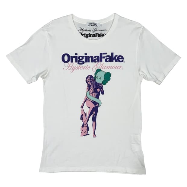 히스테릭 글래머 x kaws 협업 아카이브 반팔 티셔츠