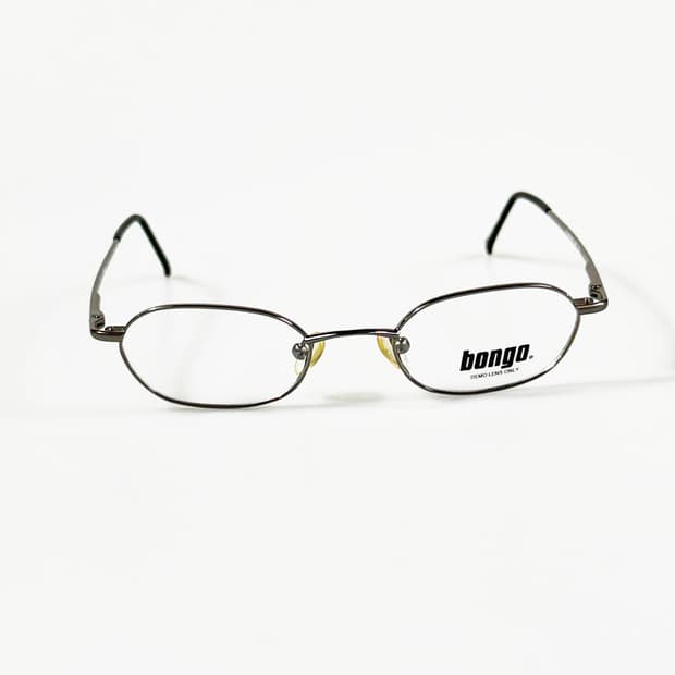 90s BONGO 슬림 오벌 메탈 프레임 빈티지 안경